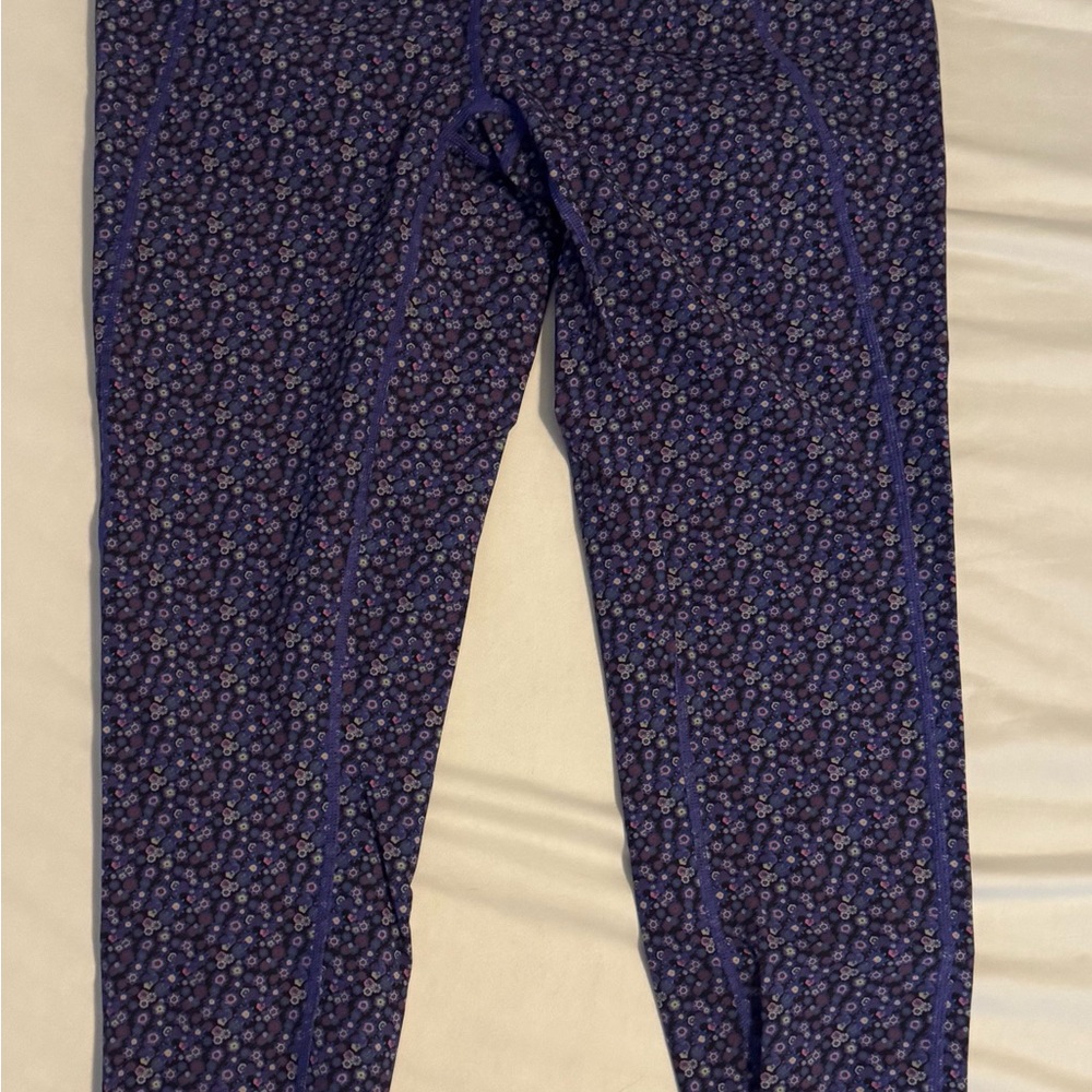 Janji Purple Floral Leggings